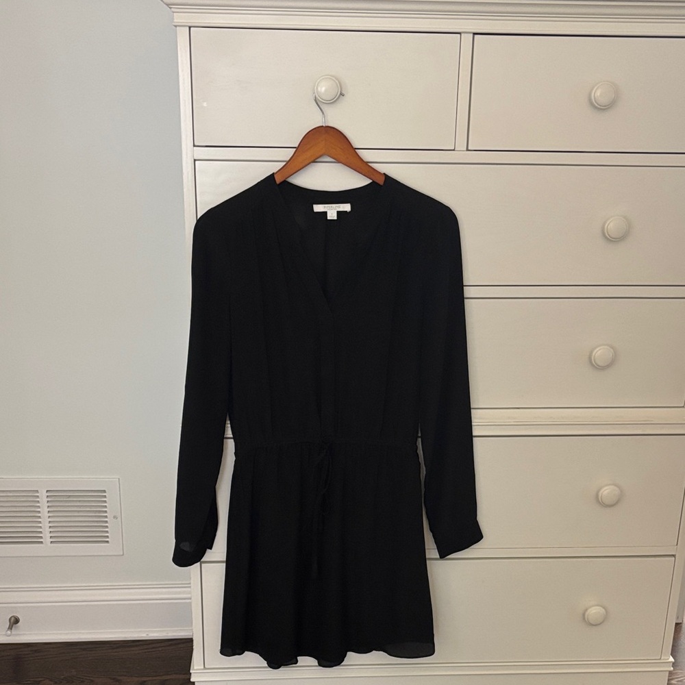 Piperlime Elegant Black Long Sleeve Dress